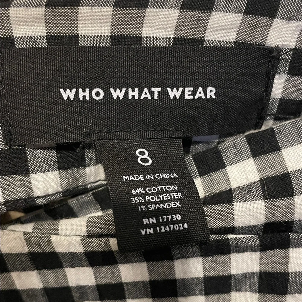 Who What Wear brand Checkered Skirt